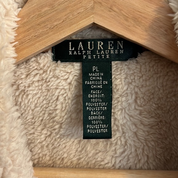 Ralph Lauren suede vest size PL/ M - Picture 3 of 3